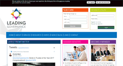 Desktop Screenshot of leadinggovernance.com