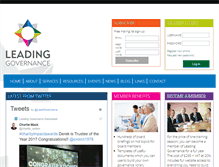 Tablet Screenshot of leadinggovernance.com